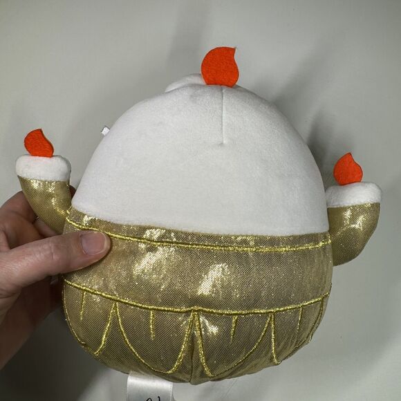 Squishmallows Disney Lumiere Candle 8” Plush Gold Costume HTF SQK0908 - Picture 4 of 14